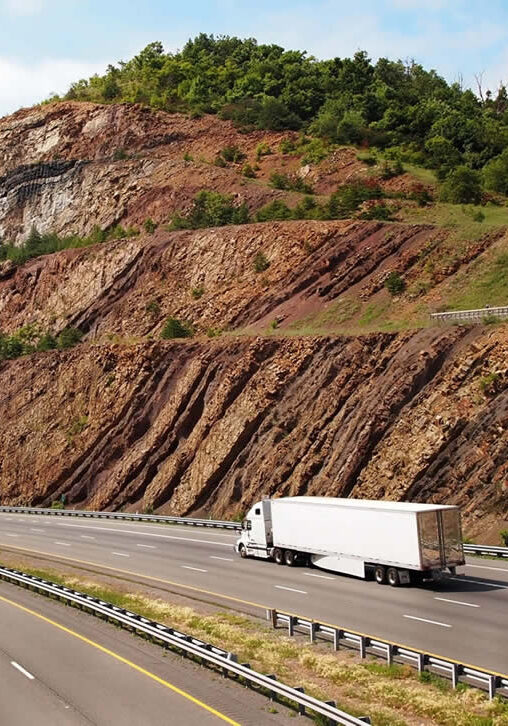 Truck on Roadway